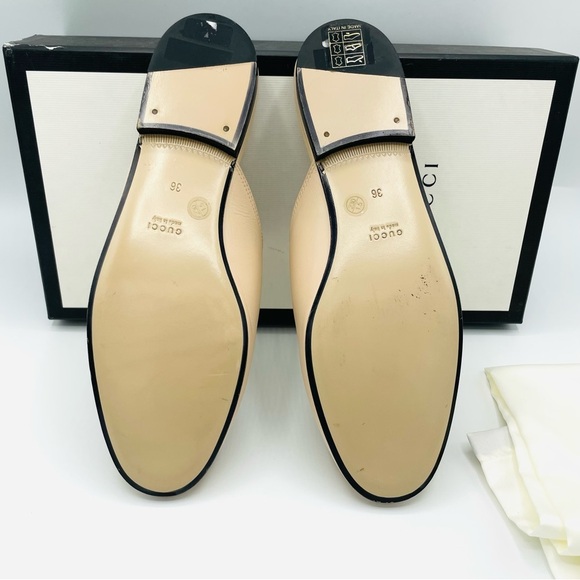 GUCCI Women's Princetown Leather Mule Slide Mystic Cat Pink Horsebit 36 - Picture 9 of 12